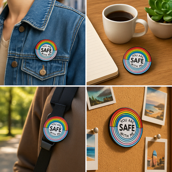 You Are Safe With Me Pin Brasil com Z