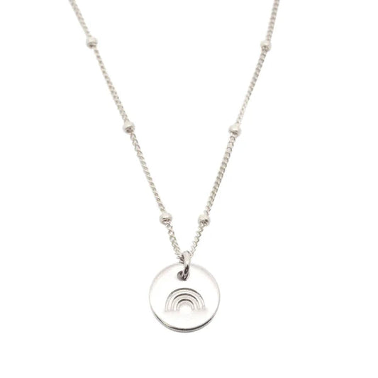 Petite Rainbow Necklace Euro Pride
