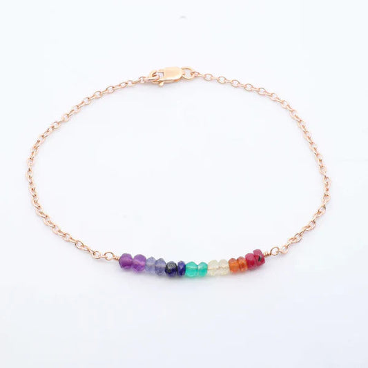 Rainbow Gem Bracelet Euro Pride