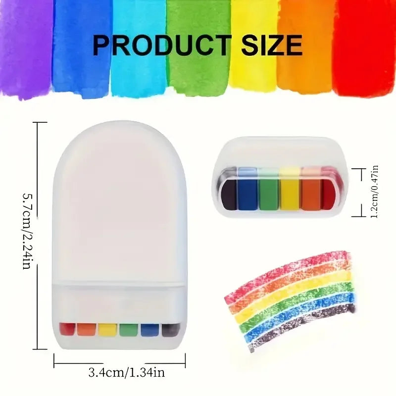 1pcs Pride Month 6 Color Rainbow Face Paint Pen, Carnival Party Face Paint, Fan Face Graffiti Crayon, LGBT Rainbow Strip Cosplay Euro Pride