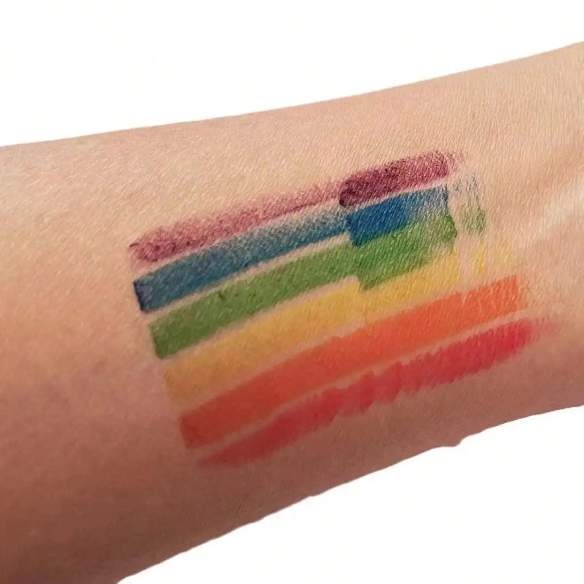 1pcs Pride Month 6 Color Rainbow Face Paint Pen, Carnival Party Face Paint, Fan Face Graffiti Crayon, LGBT Rainbow Strip Cosplay Euro Pride