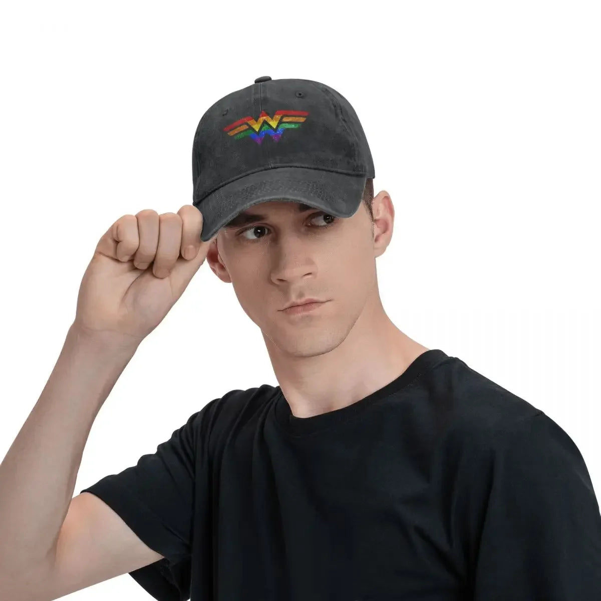 Wonder Pride - Gay Racerback Baseball Cap Cotton Hats Cowboy Caps Unisex Euro Pride