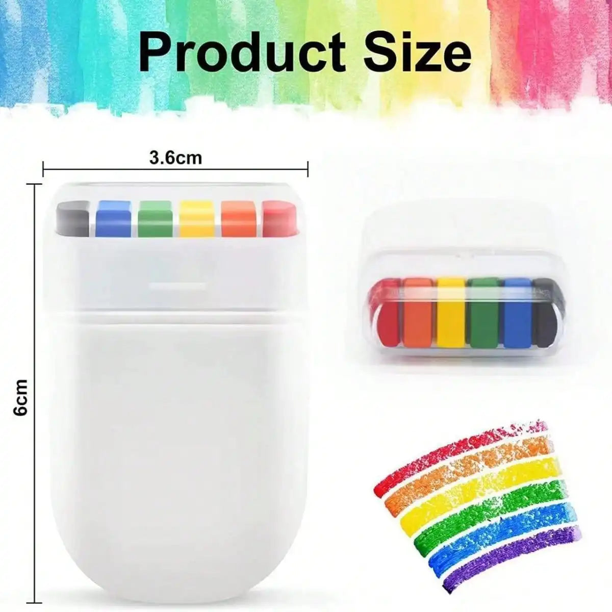 1pcs Pride Month 6 Color Rainbow Face Paint Pen, Carnival Party Face Paint, Fan Face Graffiti Crayon, LGBT Rainbow Strip Cosplay Euro Pride