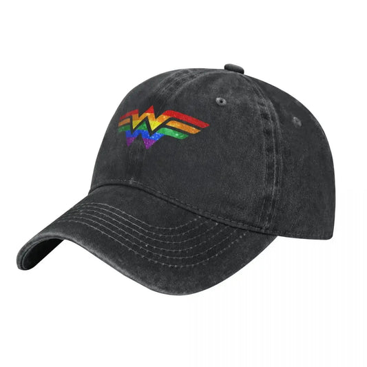 Wonder Pride - Gay Racerback Baseball Cap Cotton Hats Cowboy Caps Unisex Euro Pride