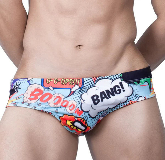 Men's Swim Trunks Bang Comic Swimsuit Brasil com Z