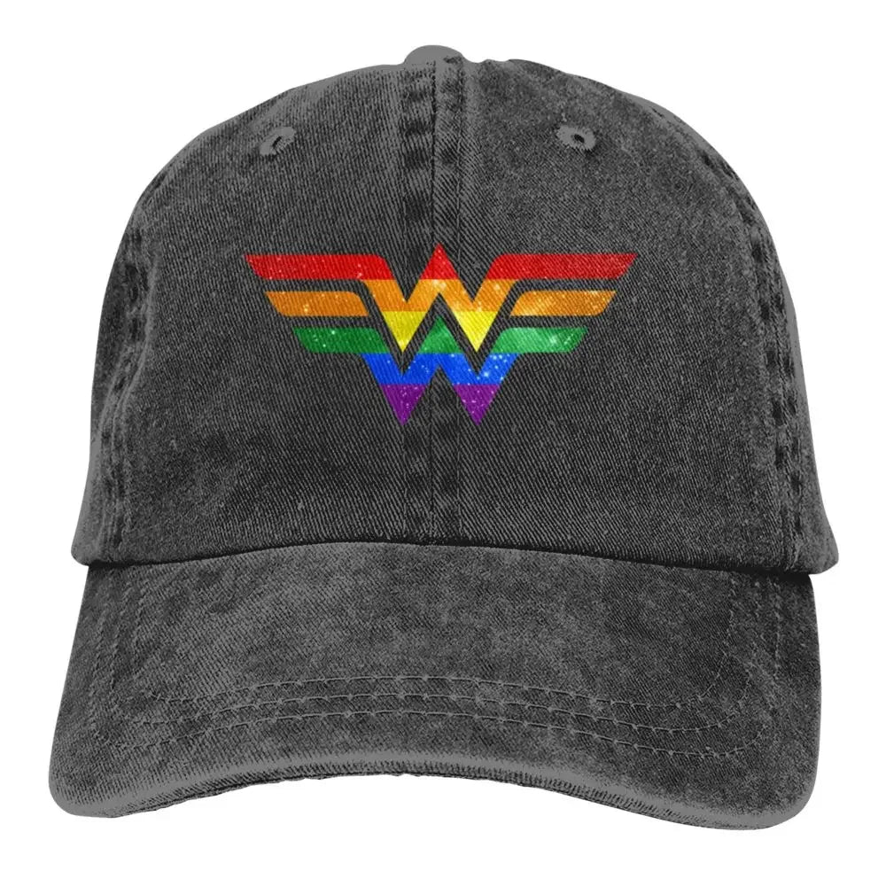 Wonder Pride - Gay Racerback Baseball Cap Cotton Hats Cowboy Caps Unisex Euro Pride
